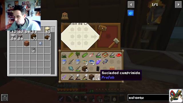 Minecraft 1.12 con Mods. Mas Mods ¡¡¡¡Vaya estanque(Prefab) Y Mochilote¡¡¡. Capitulo 12