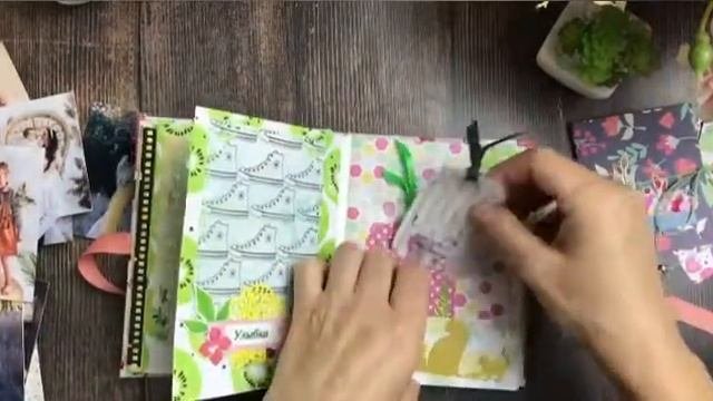 Обзор фотоальбома в виде книжки своими руками скрапбукинг