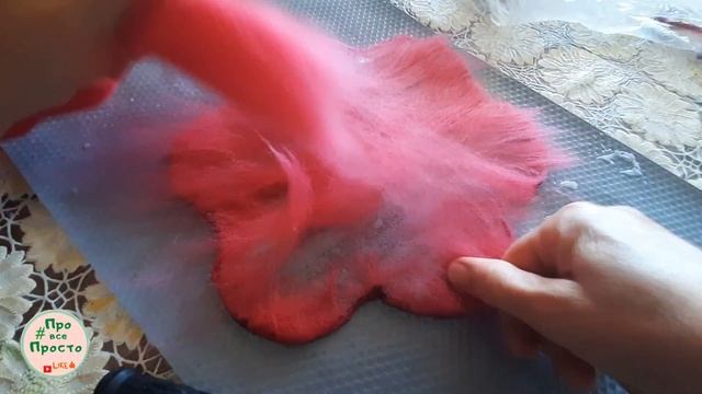 DIY. Куда деть шерстяный остатки? Подставка под горячее.изшерстисвоимируками валяние felt