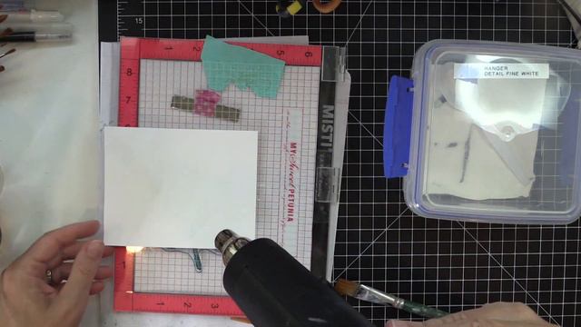 Foiling with Picket Fence Studios Peony Bouquet and MISTI Background Stamping