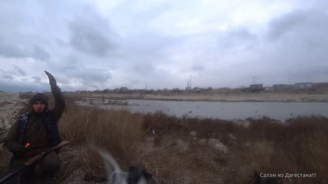Настреляли кучу уток на берегу каспийского моря!