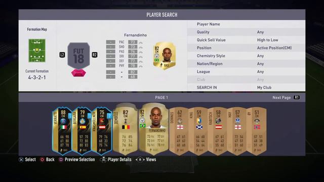 Squad Builder(fifa 18)
