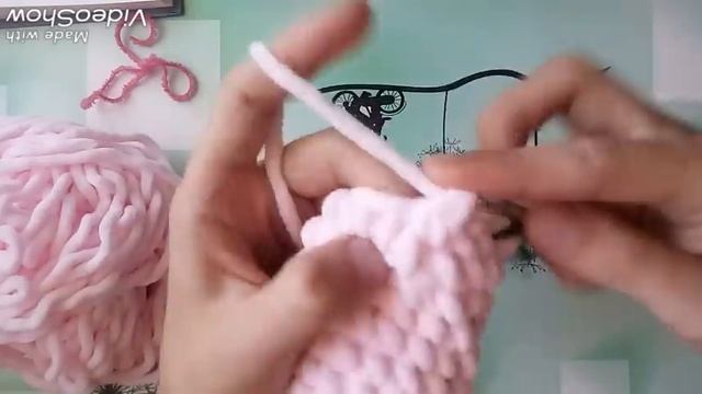 Мишка из плюшевой пряжи 1часть