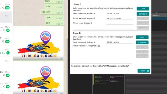 Windev usando e testando sockets com o Whatsapp