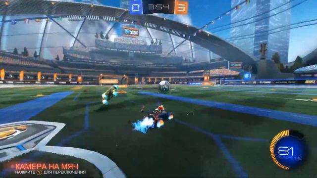 Футбол на маленьких машинках Rocket League