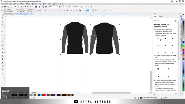 MOCKUP JERSEY | Free Jersey Mockup CorelDraw | Free download Long Shirt Jersey Mockup