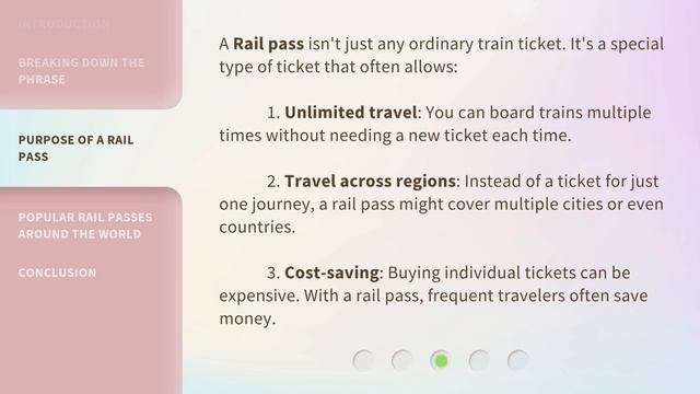 "Rail Pass" Explained for English Learners!
