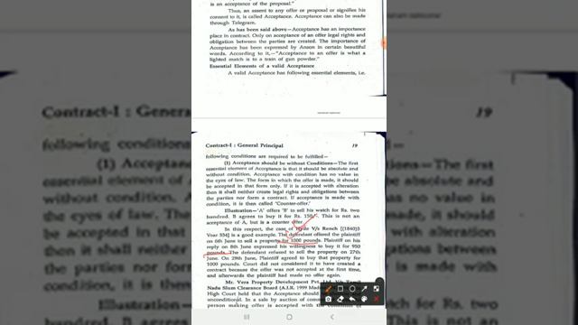 Contract I Q 4 Acceptance and its elements under Contract Act LL.B.I yr Prof Pankaj Dhiman
