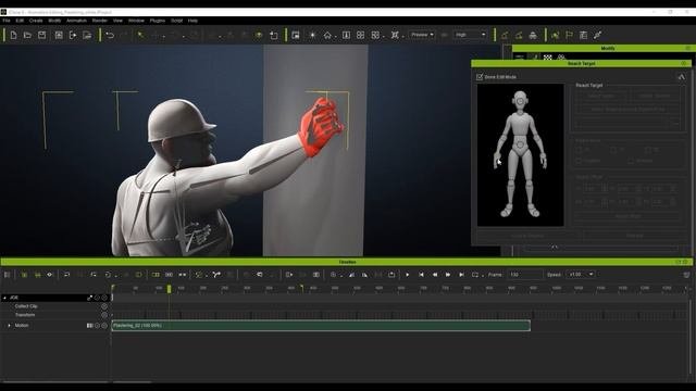 Painting  Plastering  Mocap Animation Training  iClone 8