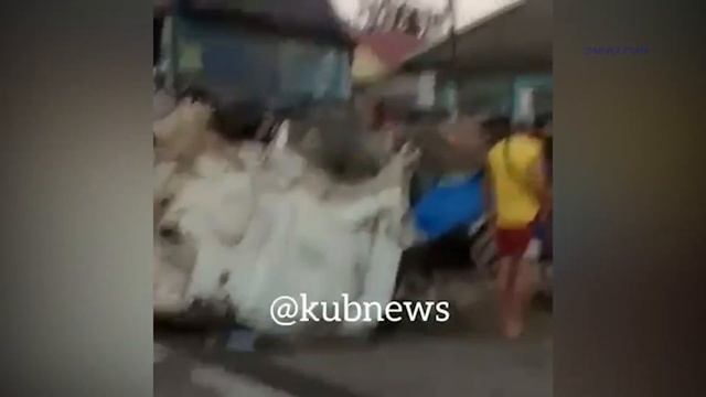 В ст. Варениковской пьяный водитель большегруза снес автомобиль и врезался в дом.