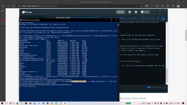 Connect SSMS MSSQL Via Docker