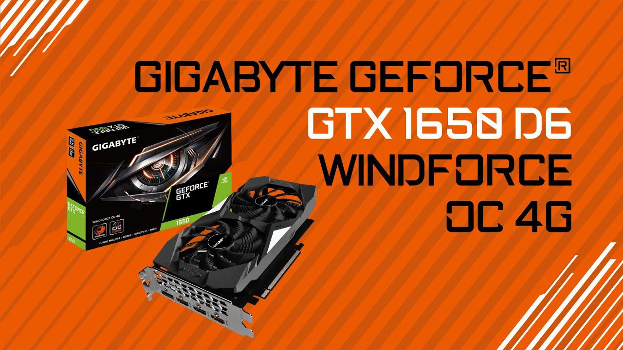 Распаковка видеокарты GIGABYTE GeForce® GTX 1650 D6 WINDFORCE OC 4G