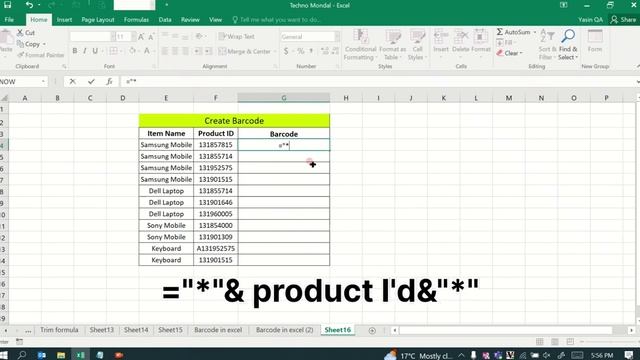 How to Create Barcodes in Excel (The Simple Way) | एक्सेल में बारकोड कैसे बनाये |सिर्फ दो मिनट में