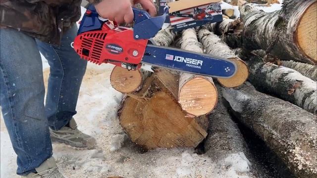 ОБЗОР!!! Бензопила JONSER 4100. Проверяем в деле! Бензиновая пила 1900W (USA).