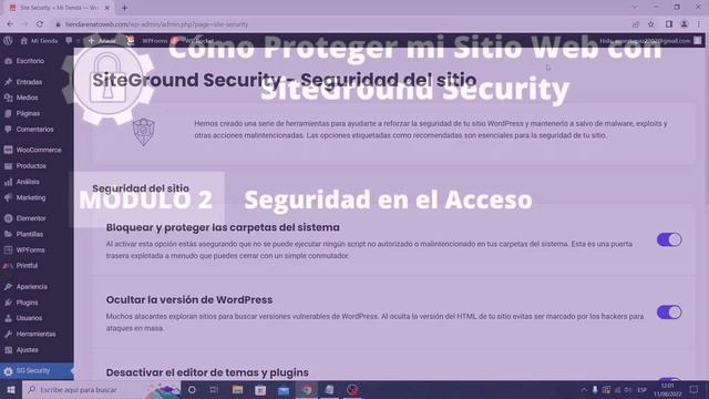 Seguridad en WordPress 2024 ? Cómo Proteger tu Página Web de WordPress con SiteGround Security 2024