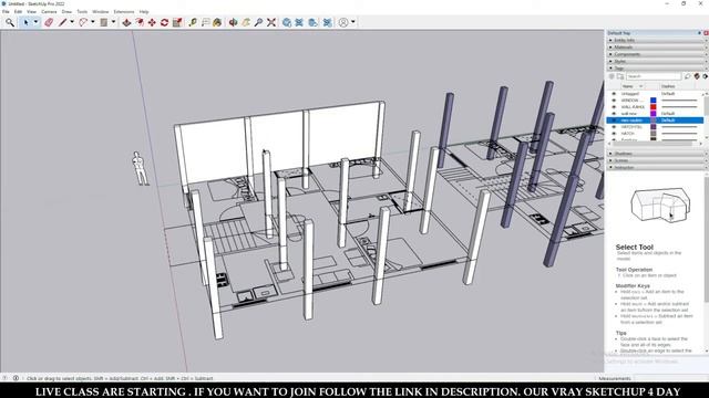 How to work with layer in sketchup 2022