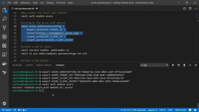 Azure Authentication With Vault