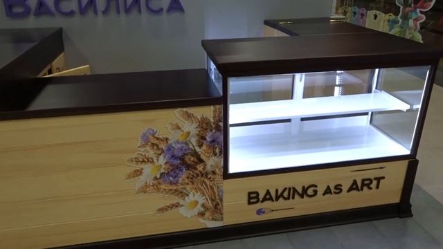 Прилавок из массива сосны .