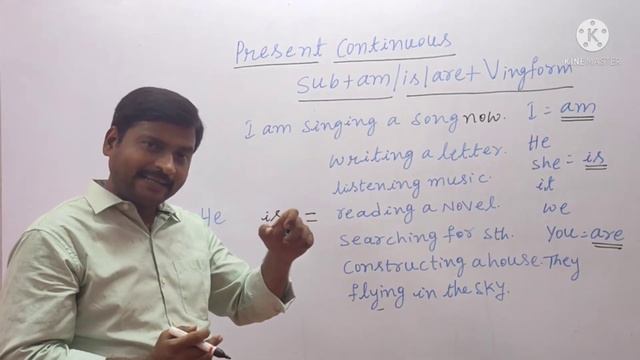 Present continuous tense