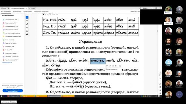 N⁰17 Занятие по церковно-славянскому языку 03.03.2024