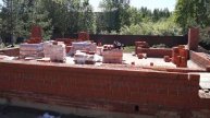 Строительство кирпичного дома общей площадью 170м2.