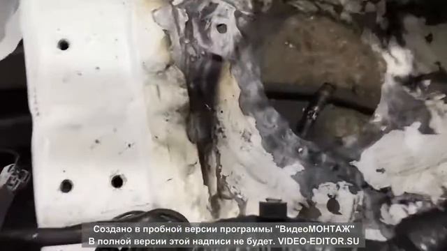 Восстановление Nissan AD часть 1  Снимаем двигатель и акпп, химчистка, разбор запчастей..mp4