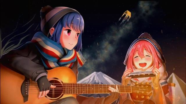 Best Acoustic guitar music with campfire soundRelaxing studying and camping music