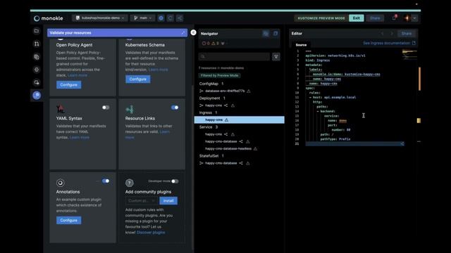 Custom Validators in Kubernetes with Monokle
