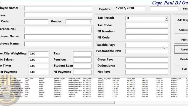 How to create an Employee Payroll Data Entry UserForm with VBA in Excel - Full Tutorial