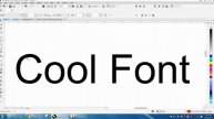 Corel Draw Tips & Tricks Cool Font