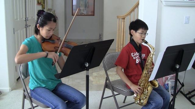 Buckbeaks Flightfrom Harry Potter---violin  alto sax by Esther  Joshua