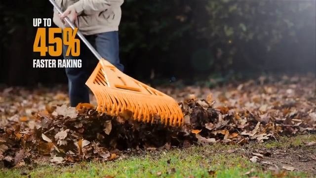 True Temper Dual-Tine Poly Leaf Rake