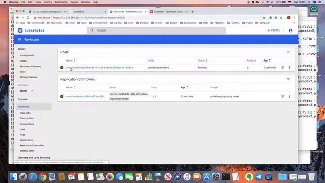 Service Function Chaining Across OpenStack and Kubernetes Domains
