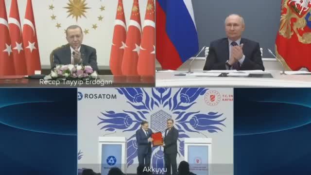 В. Путин передал Турции сертификат ядерного топлива.mp4