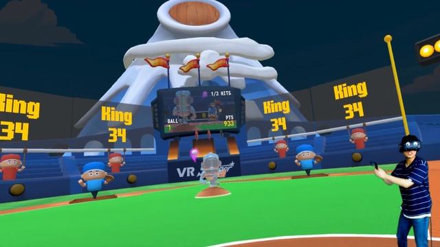 대파로 마구를?! 장난감 야구나라에 나타난 괴력의 홈런타자! [VR Slugger: The Toy Field / HTC VIVE 무결]