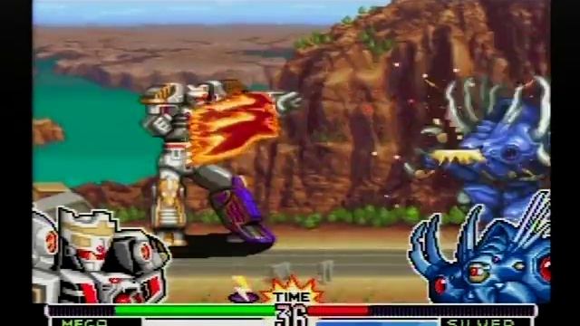 Mighty Morphin Power Rangers The Fighting Edition - SNES Mega Tigerzord Longplay (Hard Difficulty)