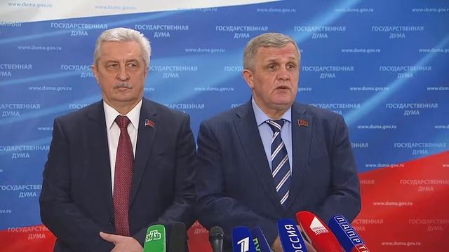 17.03.2021.Пресс-подход представителей фракций Государственной Думы