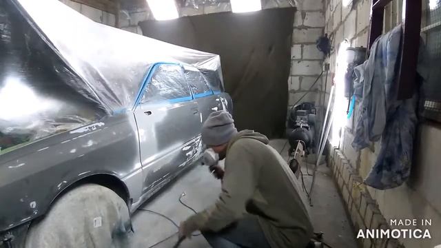 Покраска авто в лайм.