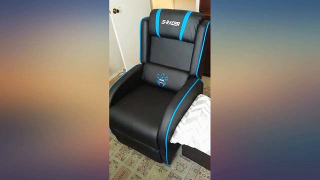 Homall Gaming Recliner Chair Single Living Room Sofa Recliner PU Leather Recliner Seat Hom