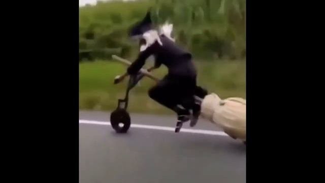 Ведьма на метле