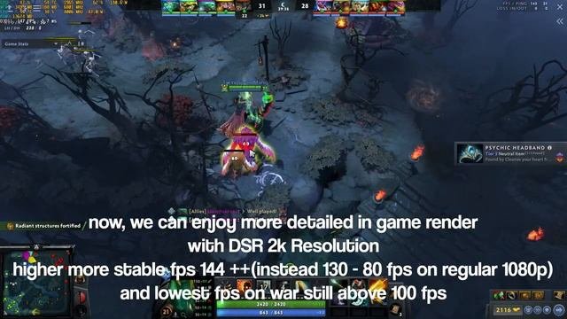 Core i5 10400 with 3060ti DLDSR Dota 2 fix low FPS ?