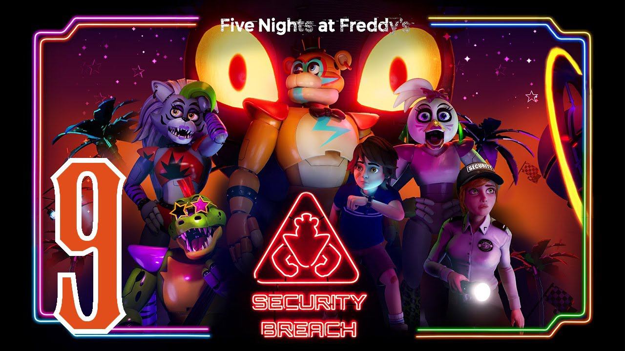 Прохождение Five Nights at Freddys Security Breach Серия 9 Гонки Рокси