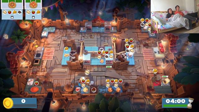 Overcooked! Campfire Cook Off 1-3 (Couples Gameplay) 3 Stars