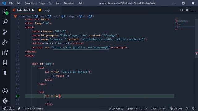 តោះរៀន Vue JS 2 សម្រាប់អ្នកចាប់ផ្តើមដំបូង #12 - Loop