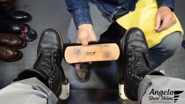 THE BEST ASMR?!  ANGELO SHOE SHINE ASMR