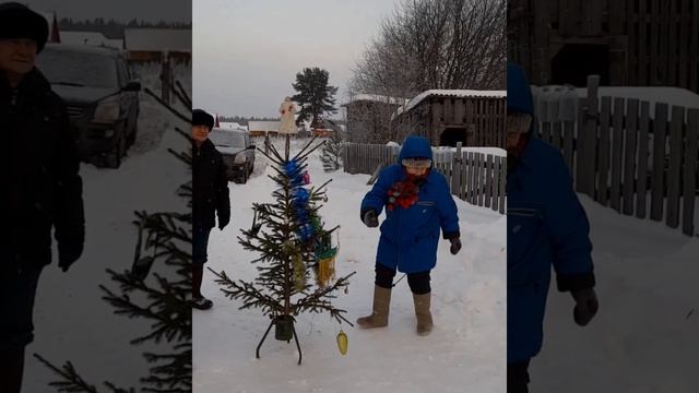 Зима в избушке
