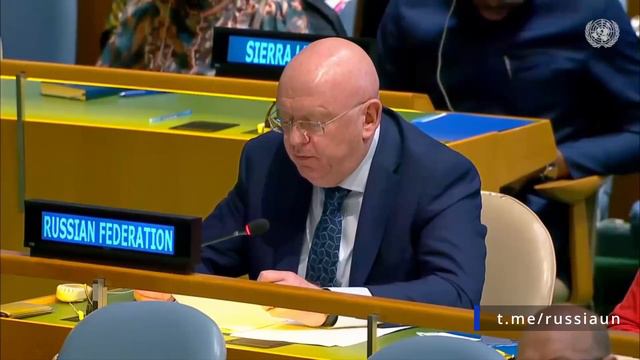 Выступления В.А.Небензи на заседании Генеральной Ассамблеи ООН по проекту резолюции по Сребренице