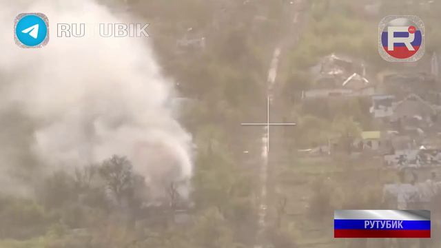 СВО | Кадры уничтожения скоплений боевиков в Красногоровке