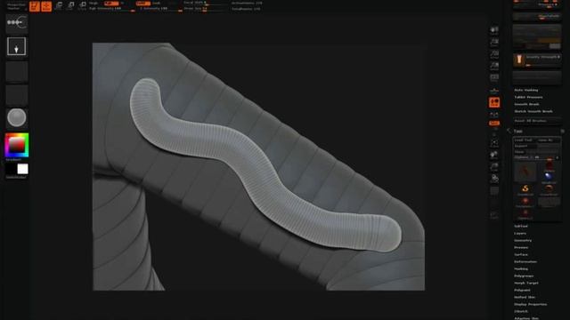ZBrush Tutorial (Sketching with ZSpheres Basics) - Smooth Brushes