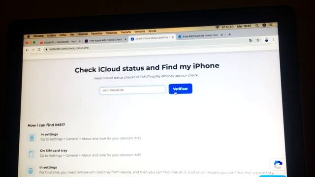 VERIFICAR ESTADO DE IMEI PARA IPHONE BYPASS FULL SEÑAL & DATOS | UNTHETERED Y ESTADO DE ICLOUD